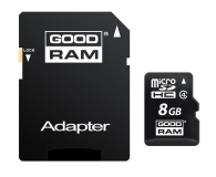 GOODRAM 8GB microSDHC zapis5MB/s odczyt15MB/s+adapter - 303118 - zdjęcie 2